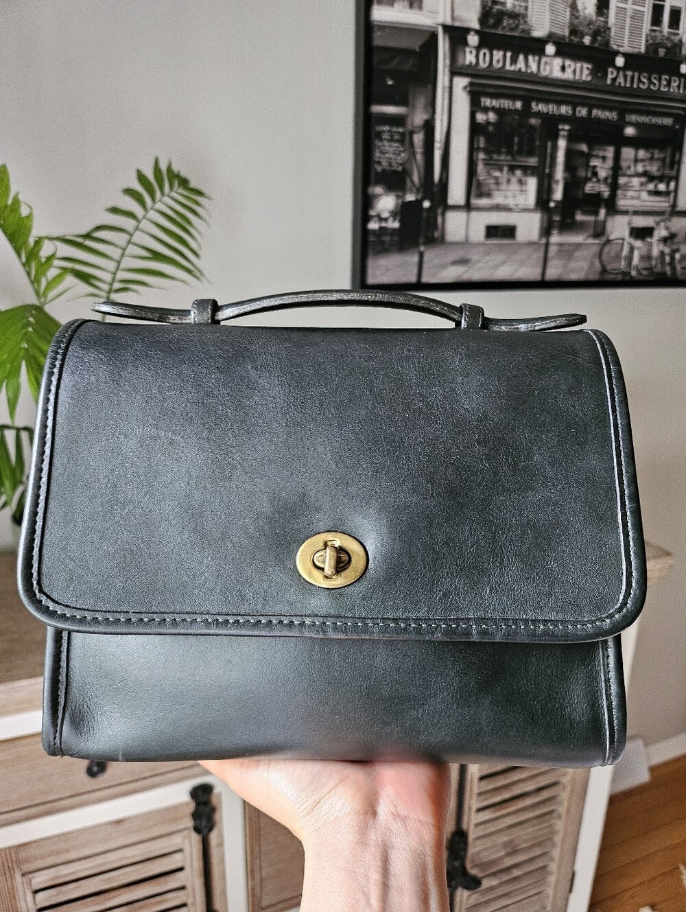 Coach Vintage Sample Green Court Bag